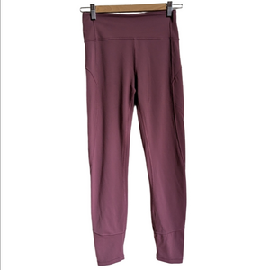 LULULEMON Soft Pink Athletic Athleisure Casual Ankle Leggings Size 6